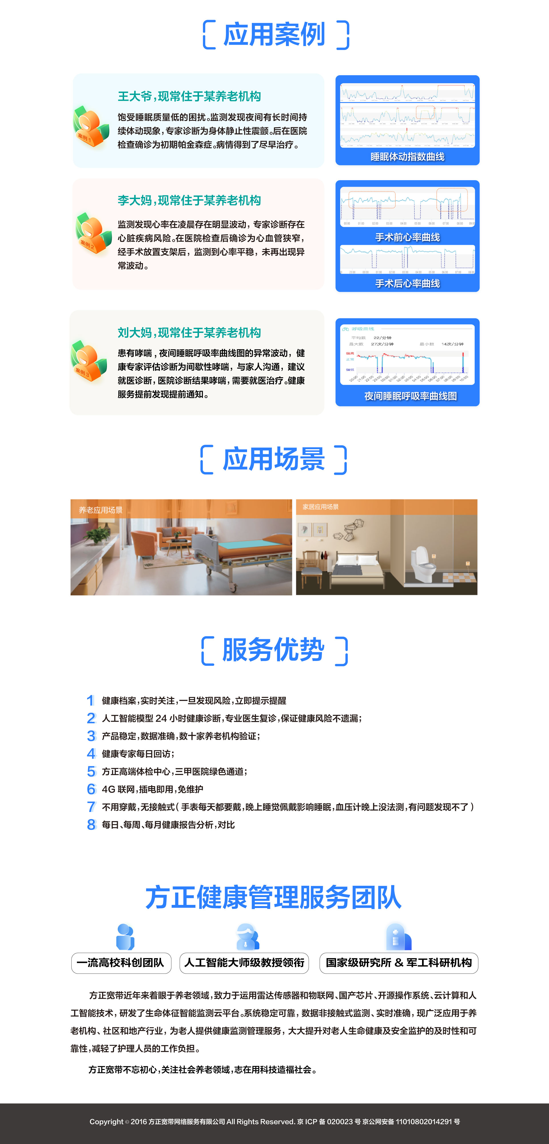 方正益安康健康管理应用案例、应用场景、服务优势、方正益安康健康管理服务团队
